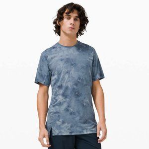 Lululemon Always Agile Short Sleeve Diamond Dye True Navy Chambray T-Shirt